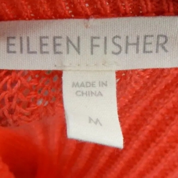 Eileen Fisher Sheer Linen Knit Top - Picture 2 of 3